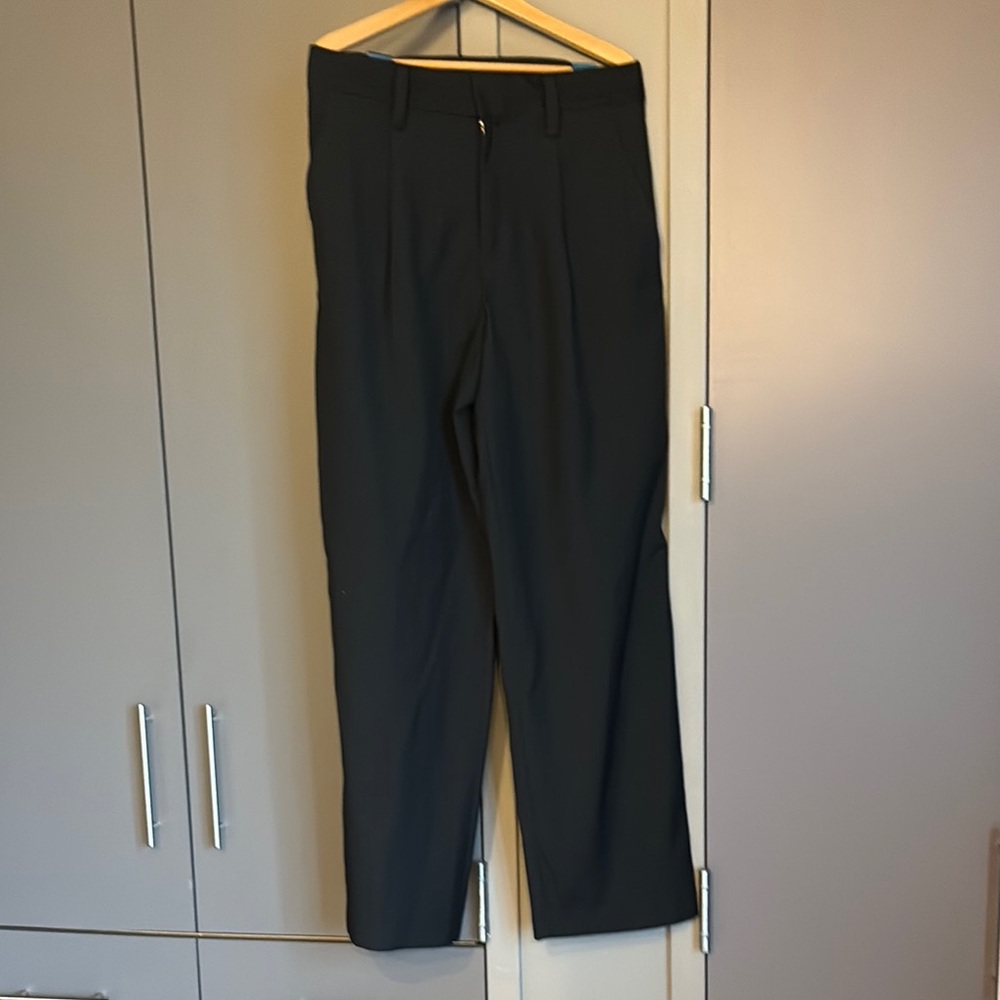 Wide-leg black pants by Public School
